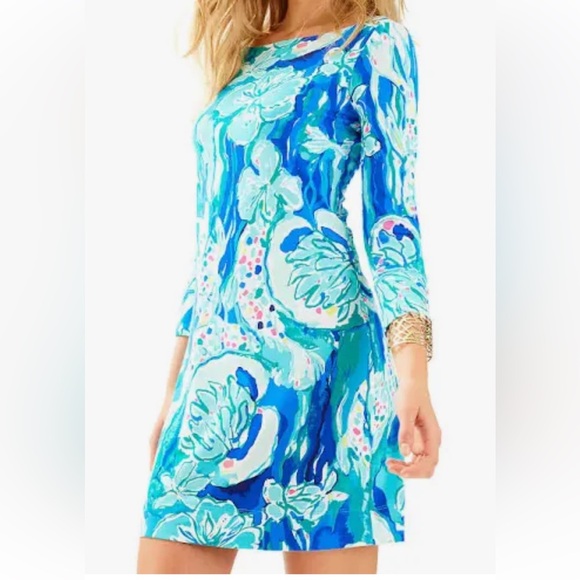 Lilly Pulitzer Aquatic Garden Sophie Mini Dress Size Small . - Picture 1 of 13